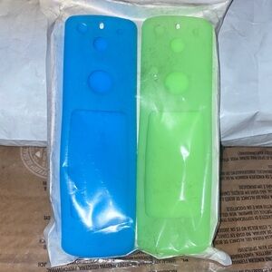 Blue and Green Silicone Phone Cases - Fits Alexa Remote control (3rd Gen 2021)